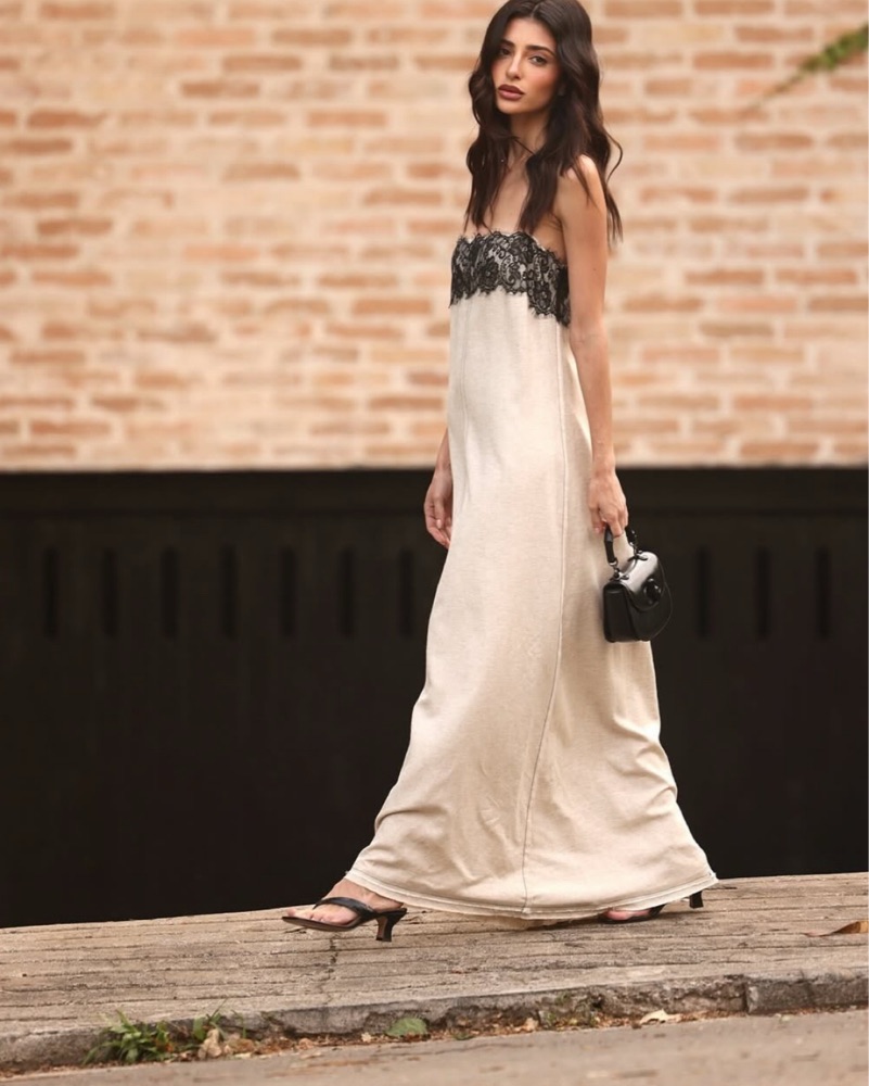 Zara Linen Dress by Zara - Pickle