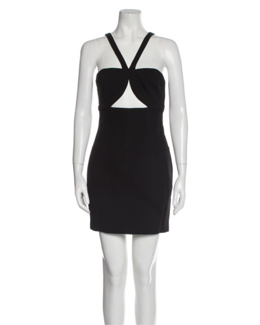 Misha Collection Black Halterneck Dress - Image 1
