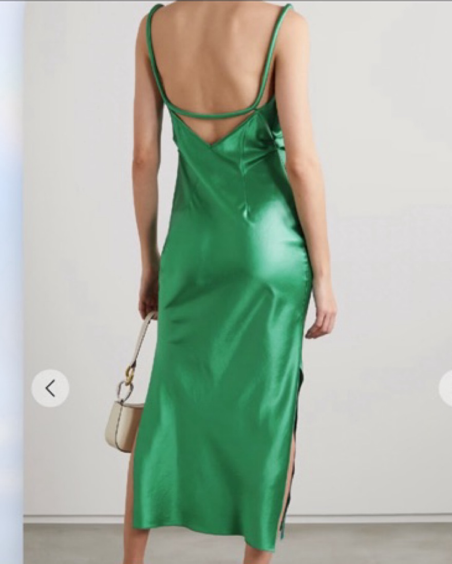 nanushka green dress Lyane - Long dress - Midnight Green Swirl main image 1
