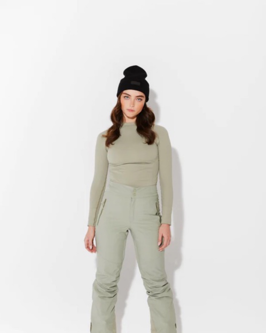 Halfdays Alessandra Ski Pant In Sage - Image 1