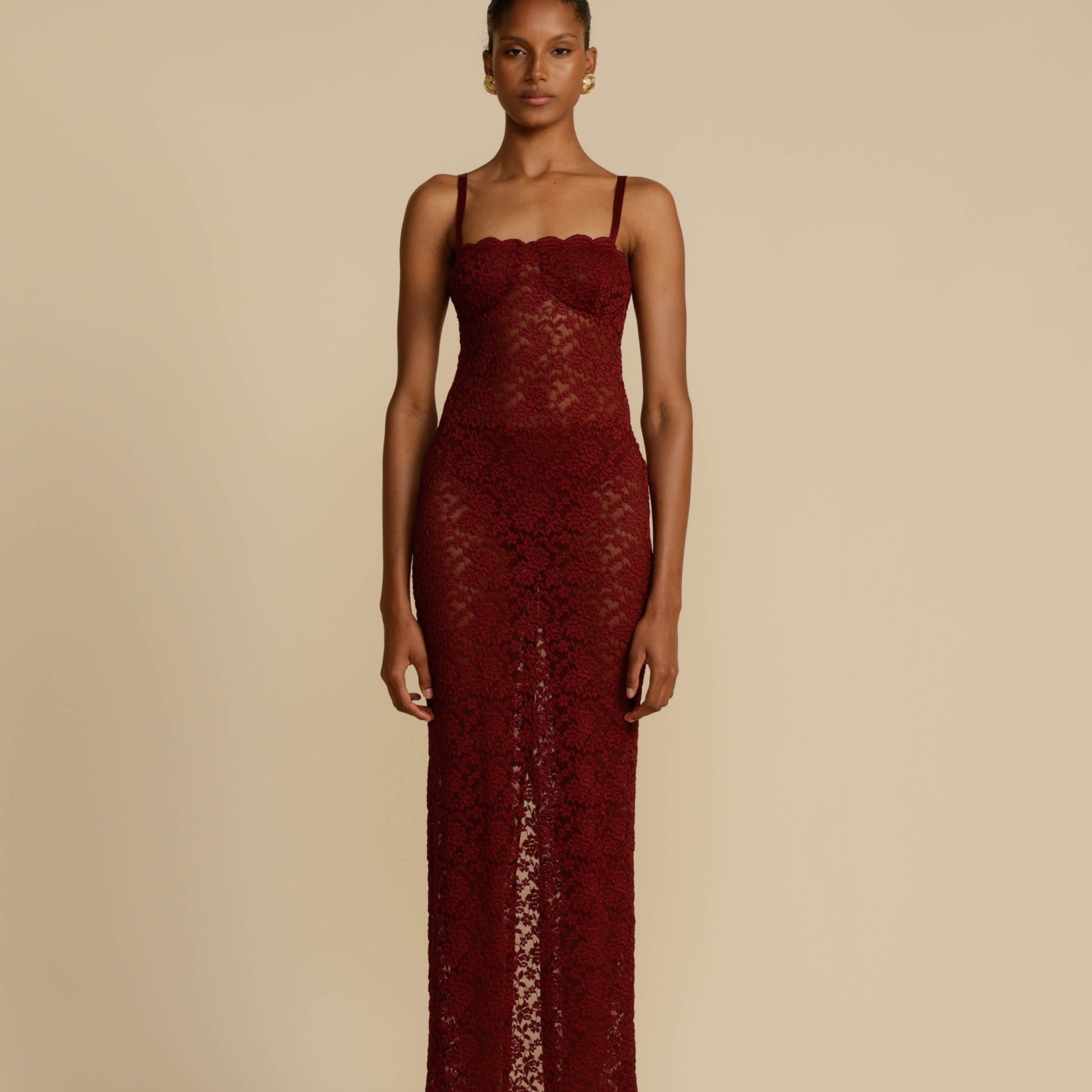 Arcina Ori Dress In Wine - Image 4