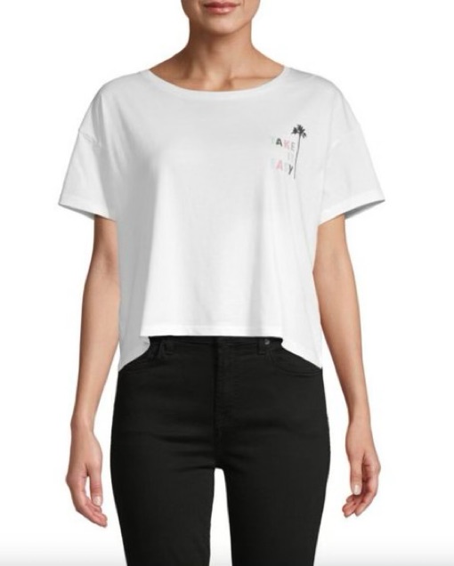 French Connection Take It Easy Crop Top - Image 2