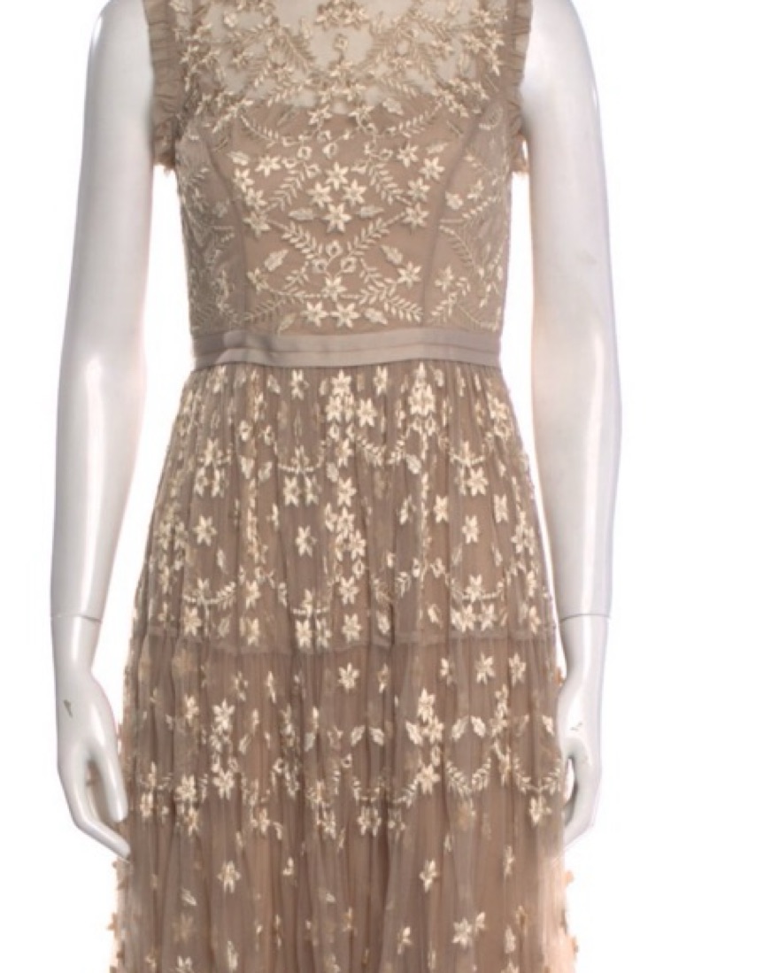 Needle & Thread Midi Embroidered Dress  - Image 2