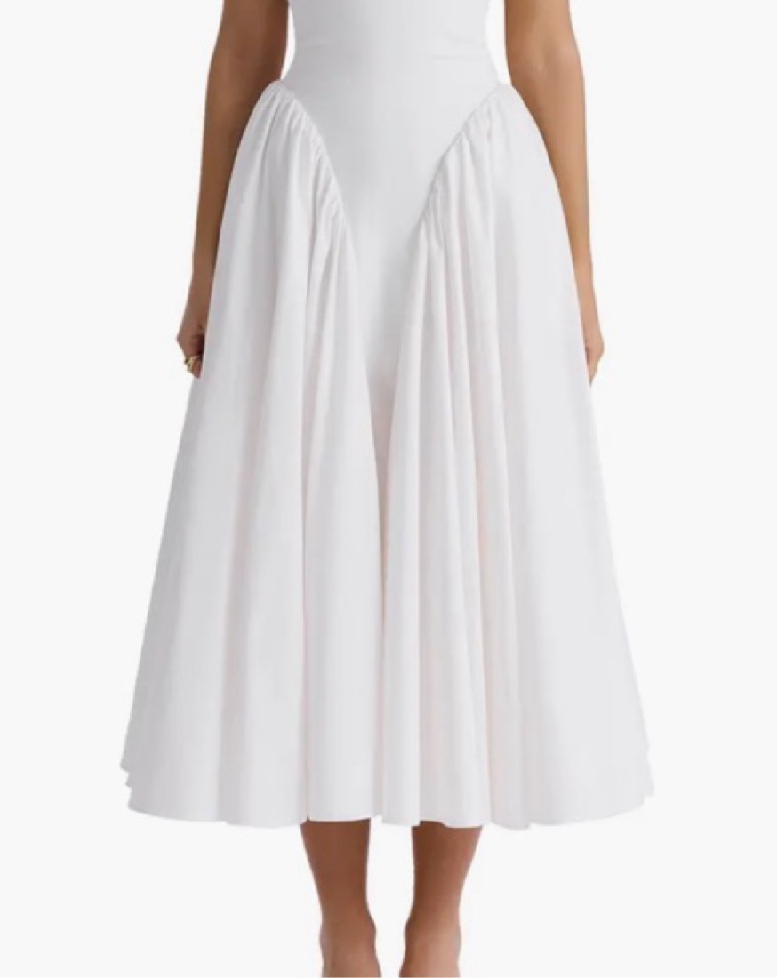 House Of CB Marilyn Dress | White Halter by House of CB - Pickle