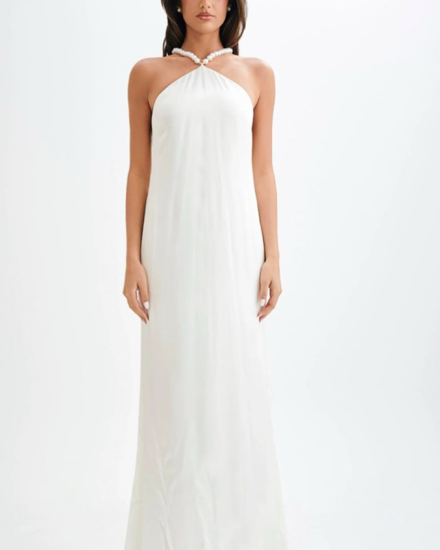 slim fit dress slacks Blanche Halter Dress – Annabel