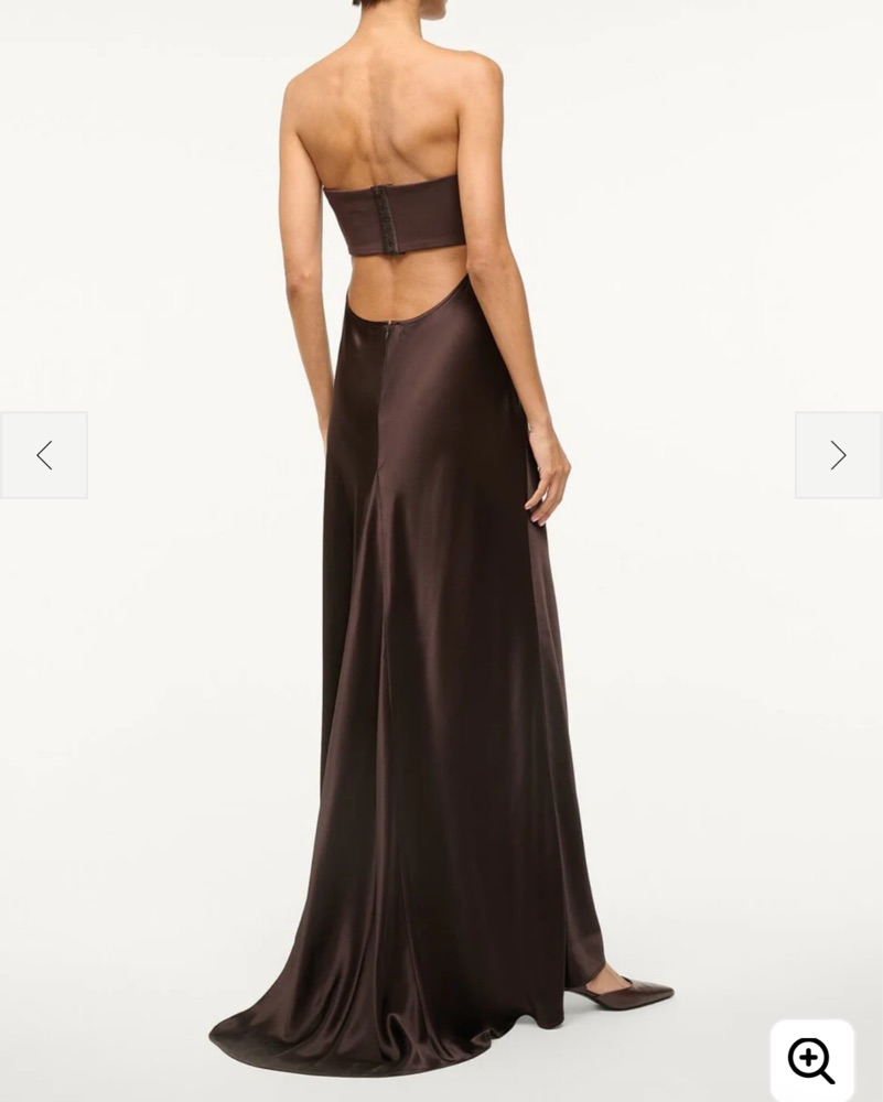 staud dress brown STAUD CADENCE DRESS