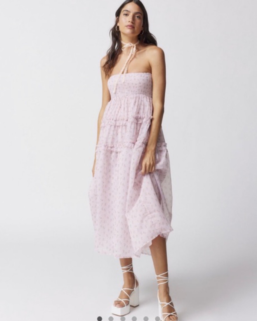 chinese dress ladies Sister Jane Dream Grape Floral-Brocade Cami Dress – High-End Hire main image 1