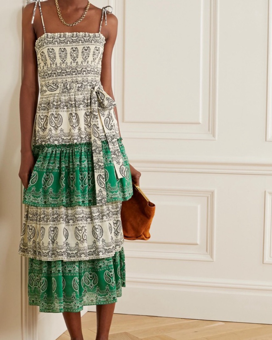 green bandana dress Never Fully Dressed Petite Mimi long sleeve lace cut-out slip maxi dre –  ASOS Sample Sale main image 0