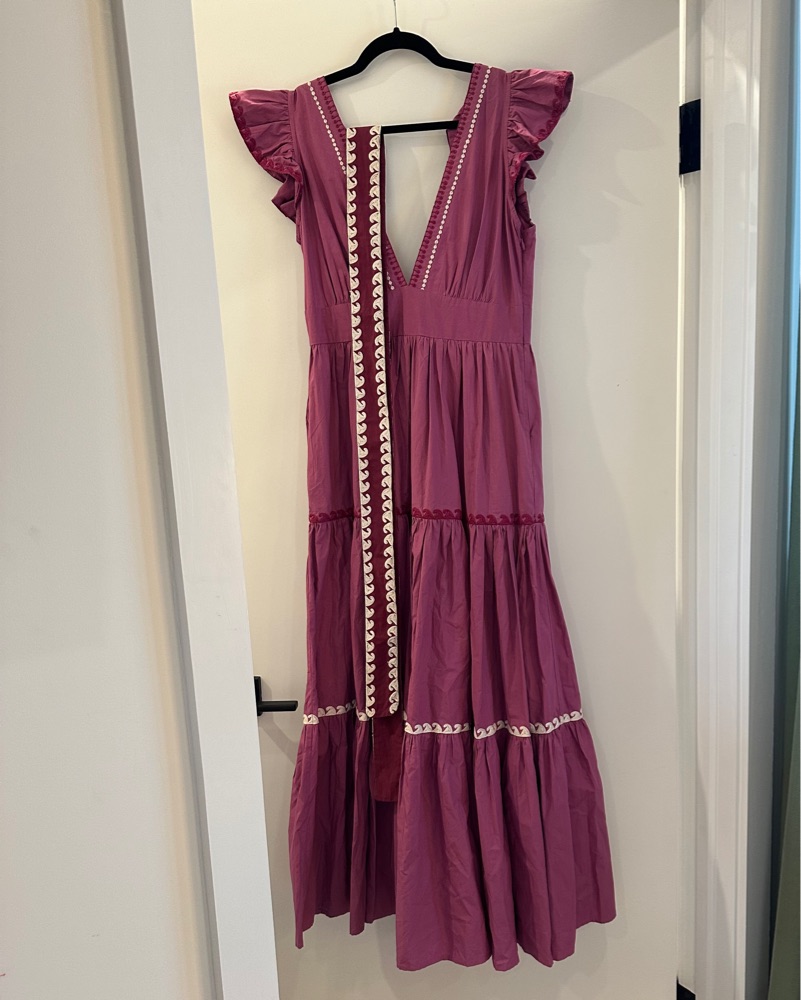 Vibrant Fuchsia Tiered Maxi Dress by Carolina K - Pickle