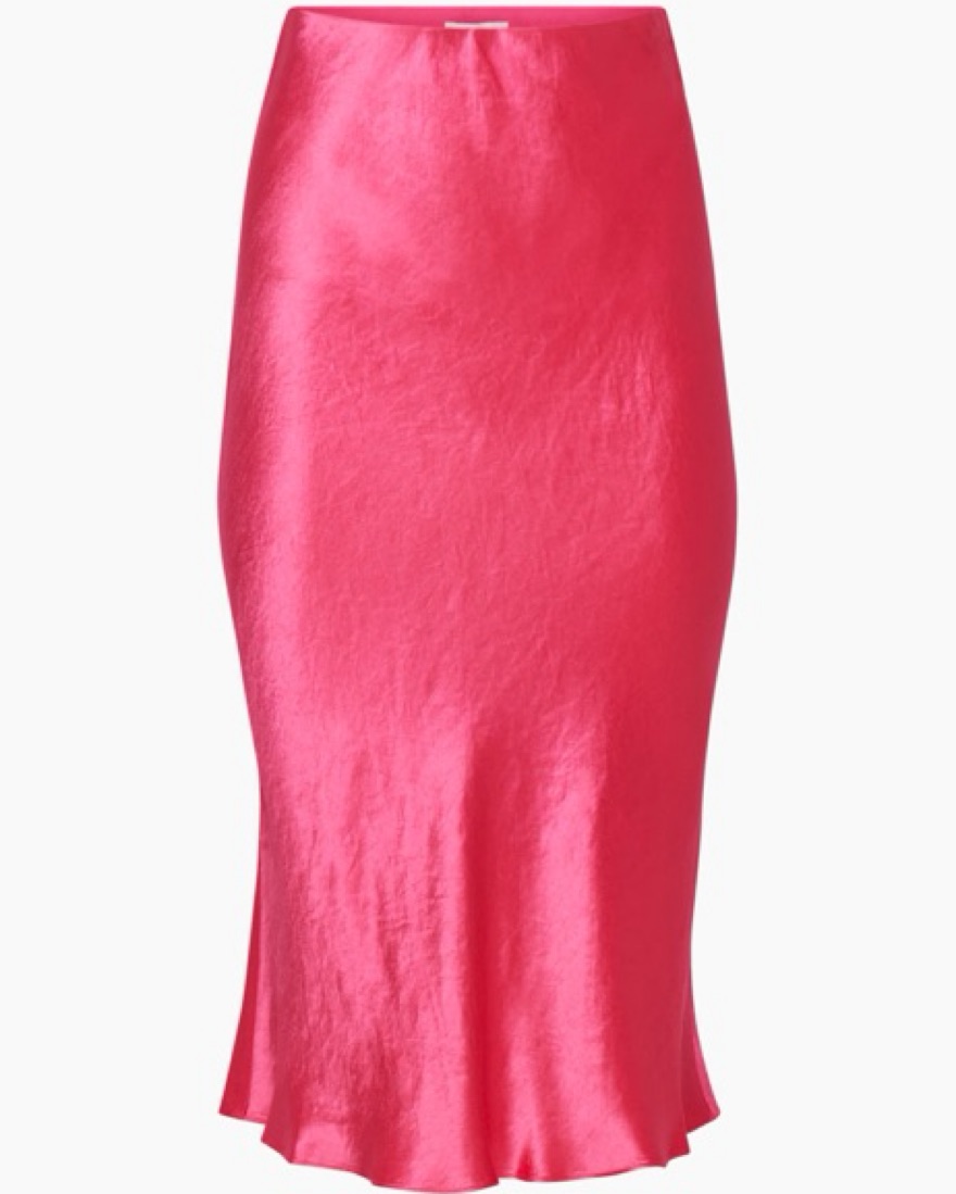 Babaton Slip Satin Midi Skirt  - Image 2