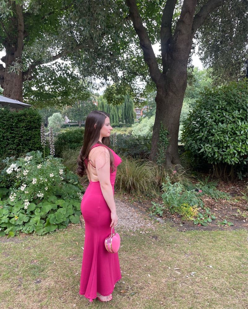 Zara Pink Halter Long Dress by Zara - Pickle