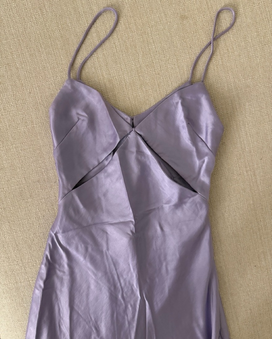 Bec & Bridge Purple Satin Dress - Image 6