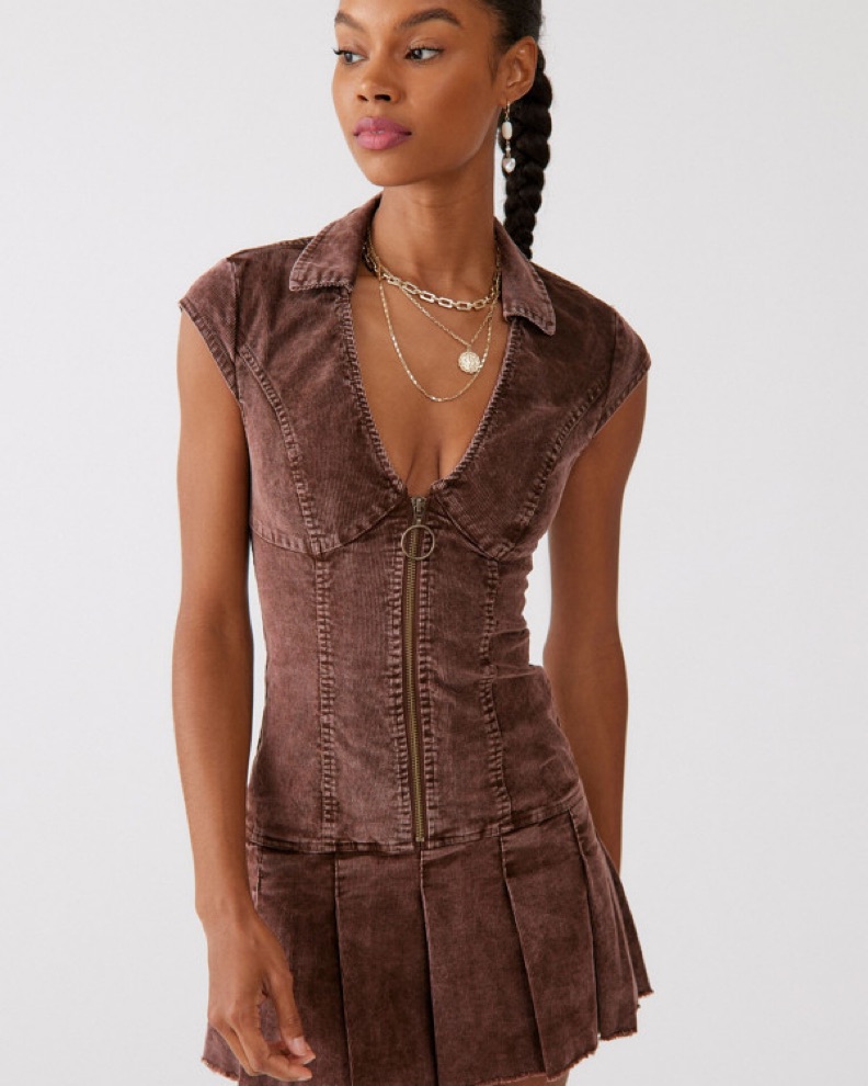slim fit dress slacks Cue The Cocktails Corduroy Mini Dress in Hunter Green – Impressions Online  Boutique main image 1