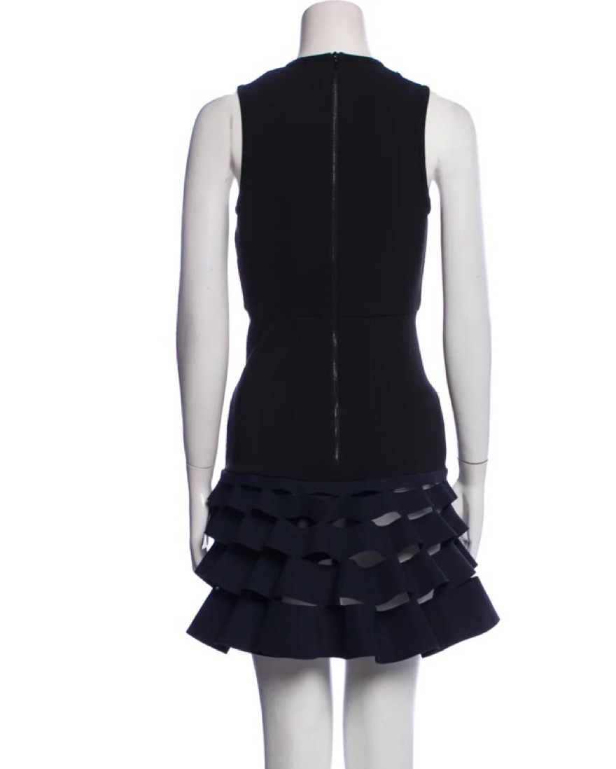 dion lee black mini dress Dion Lee Black Velvet Architrave Corset Mini Dress – Runway Catalog main image 0