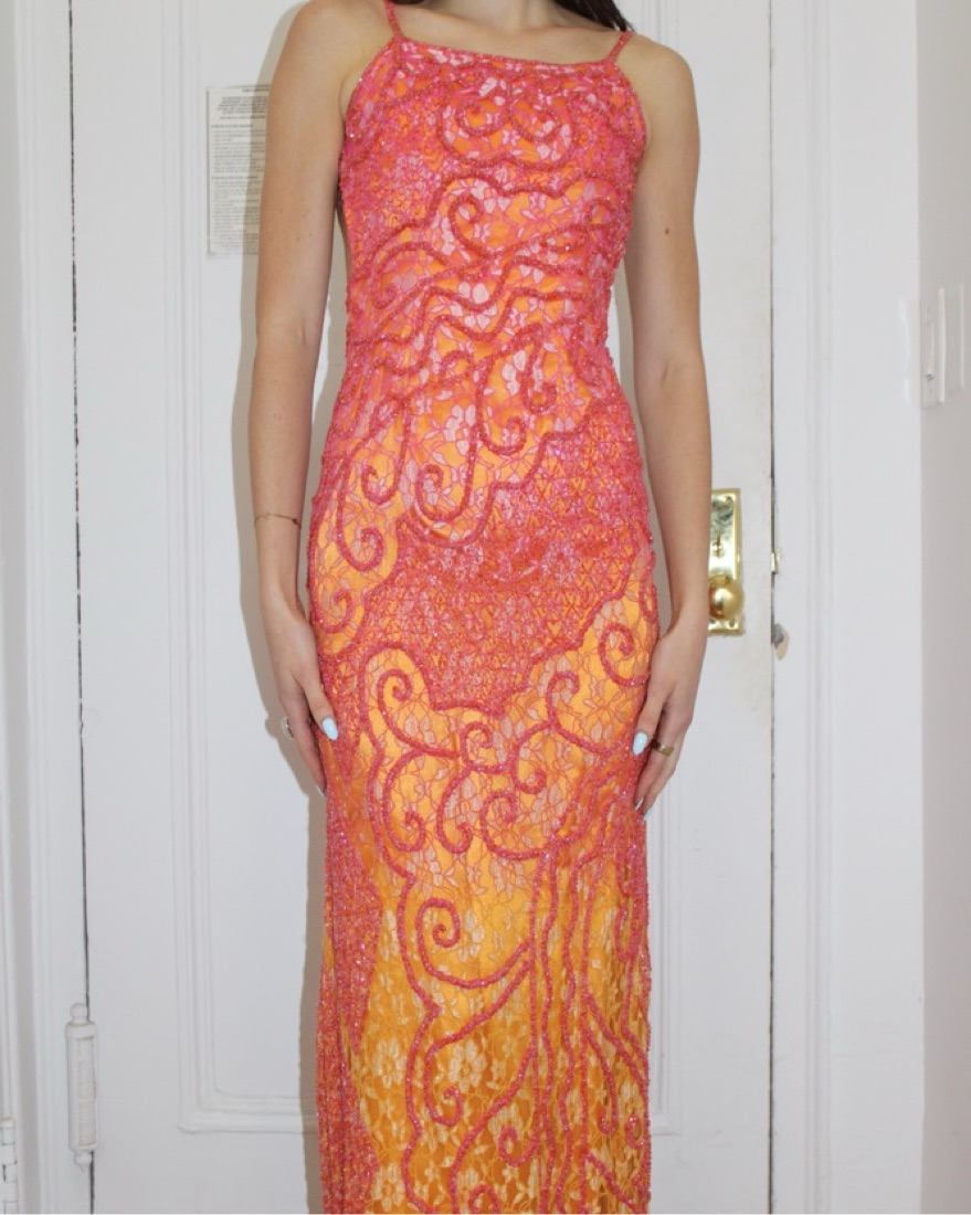 Mia Bella Couture Ombre Sequin Gown by Mia Bella Couture - Pickle