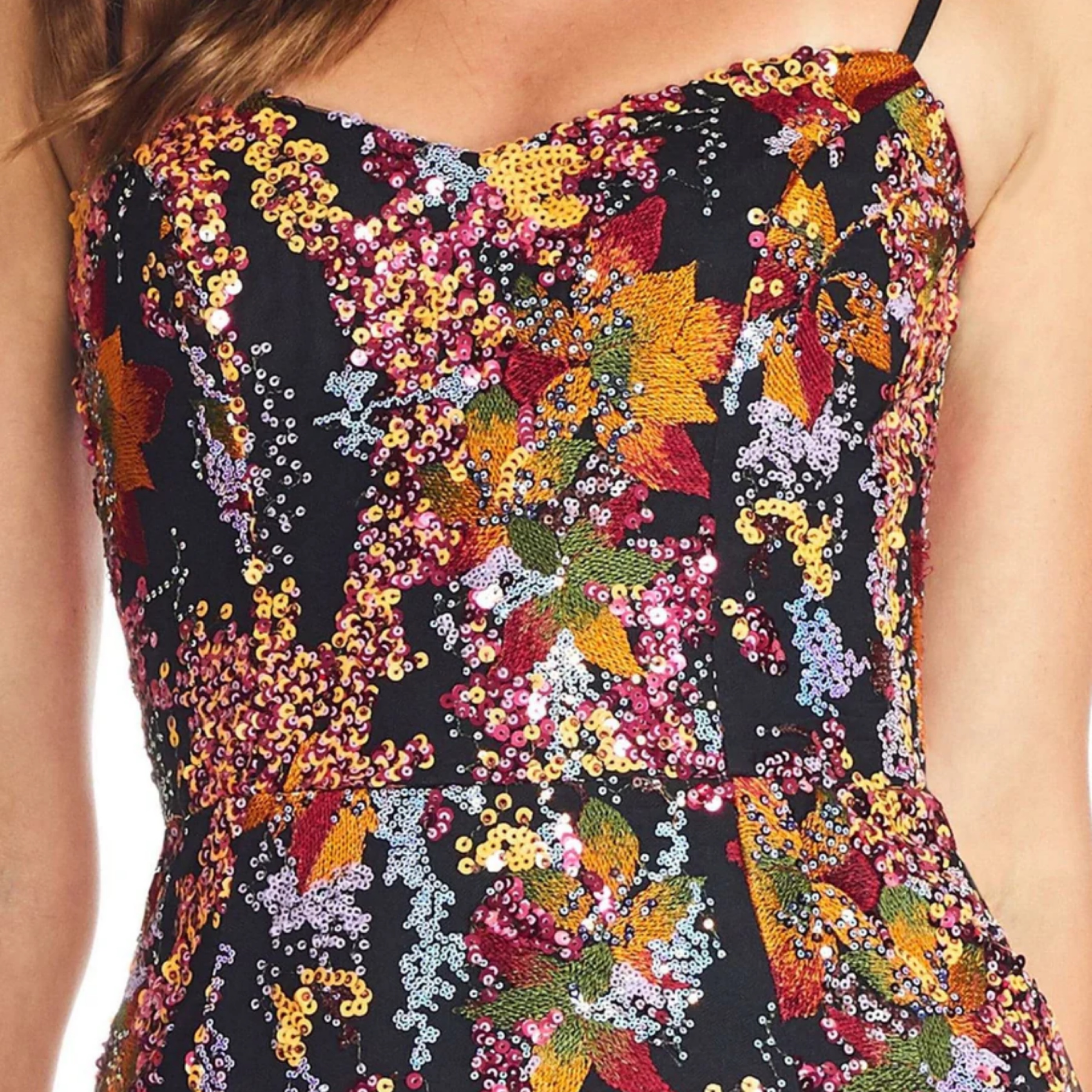 strapless open back dress Dress The Population Giovanna – Mia Bella The Label