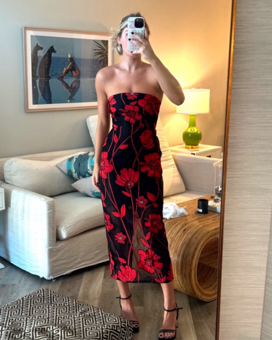 MILLY Shiloh Grand Floral dress - Image 4