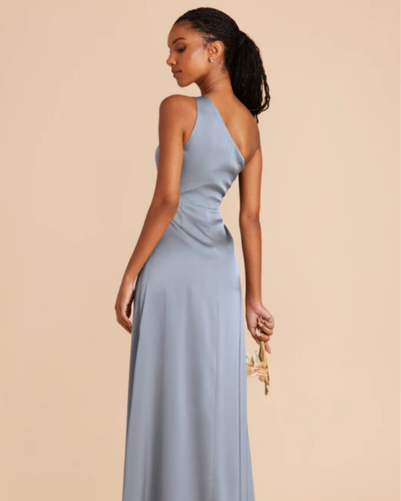 charcoal grey color dress ALOE waffle knit dress in Charcoal Blue – Elegantees main image 1
