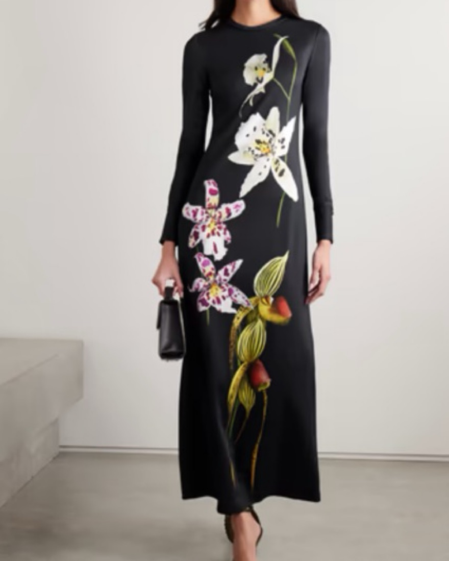 Oscar De La Renta Orchid Maxi - Image 3