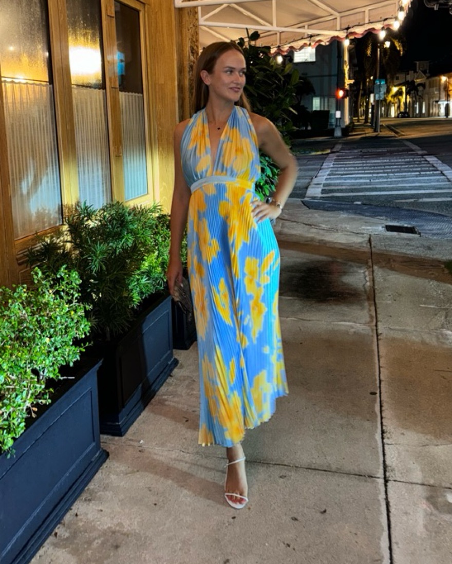 L'idee Jardin Blue Maxi Dress by L'idee - Pickle