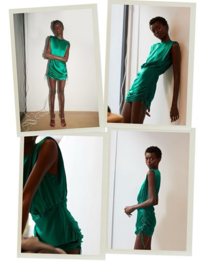Green Amanda Uprichard Clifton Dress by Amanda Uprichard - Pickle