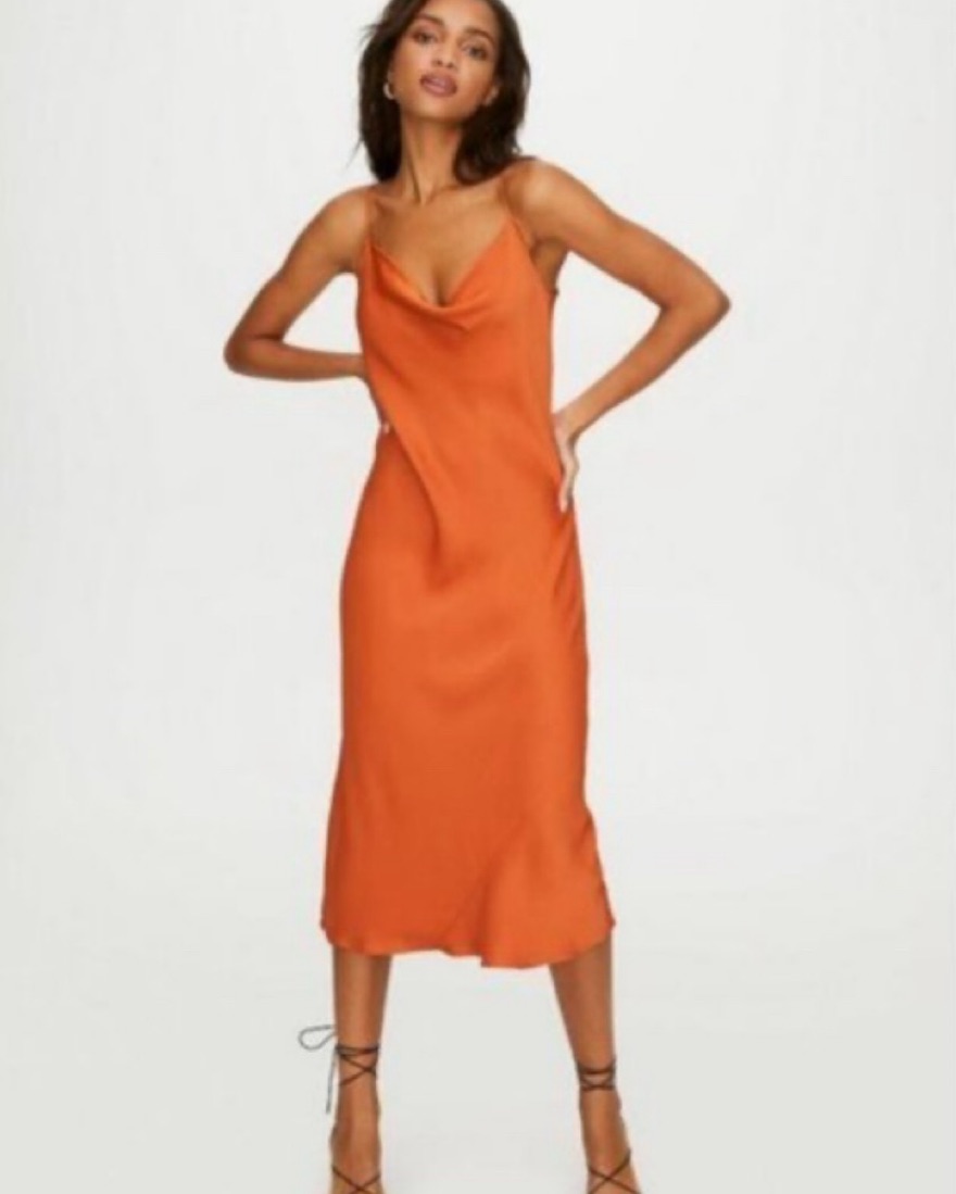 strapless open back dress One Fell Swoop Tellus Maxi Dress in Burnt Orange  Coco & Lola