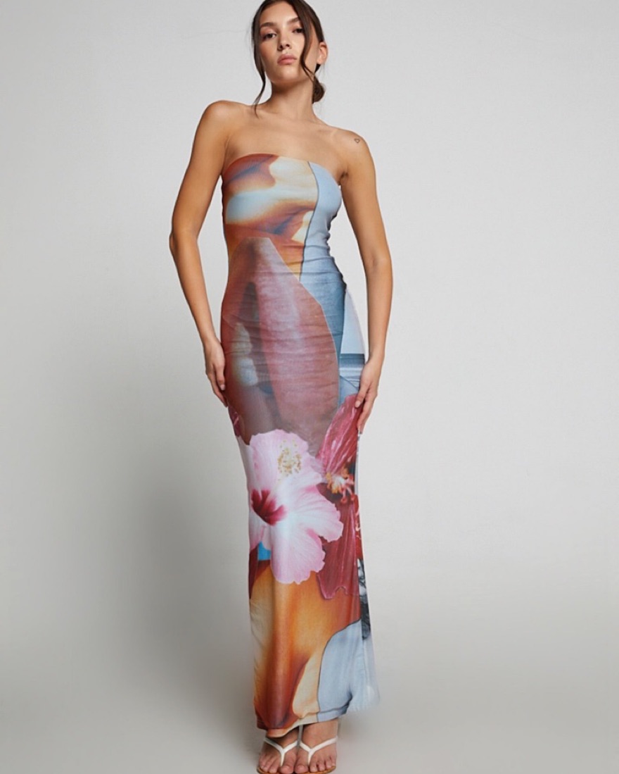 open lace back dress SOLEIL MAXI DRESS main image 0