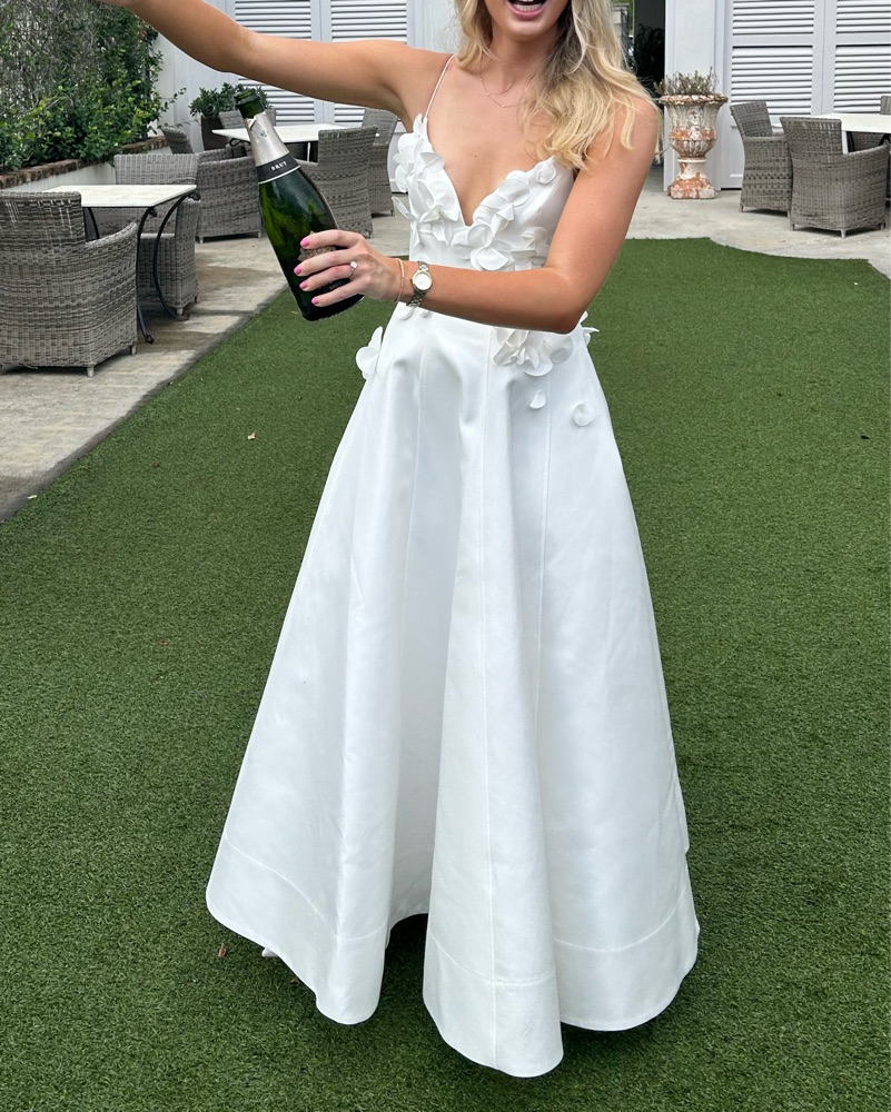 Acler Floral Applique White Bridal Dress by ACLER - Pickle