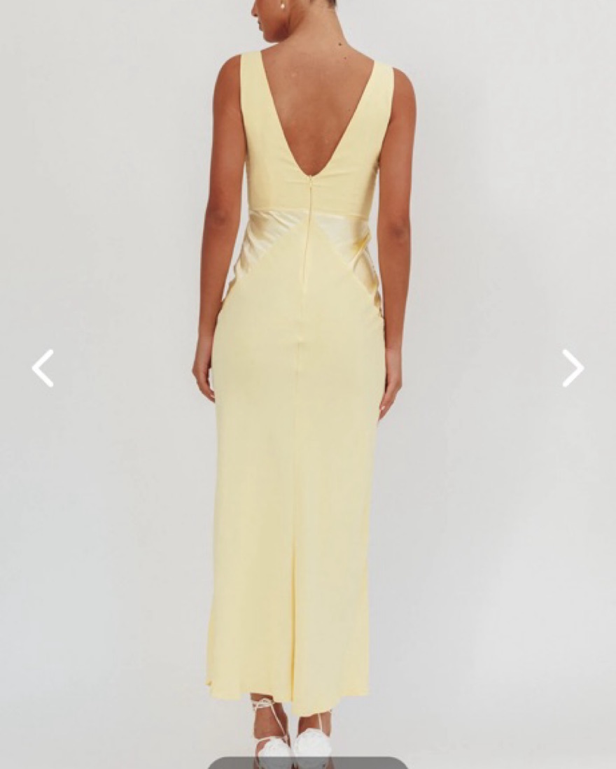 3t maxi dress Donna Twist Front Tiered Maxi Dress