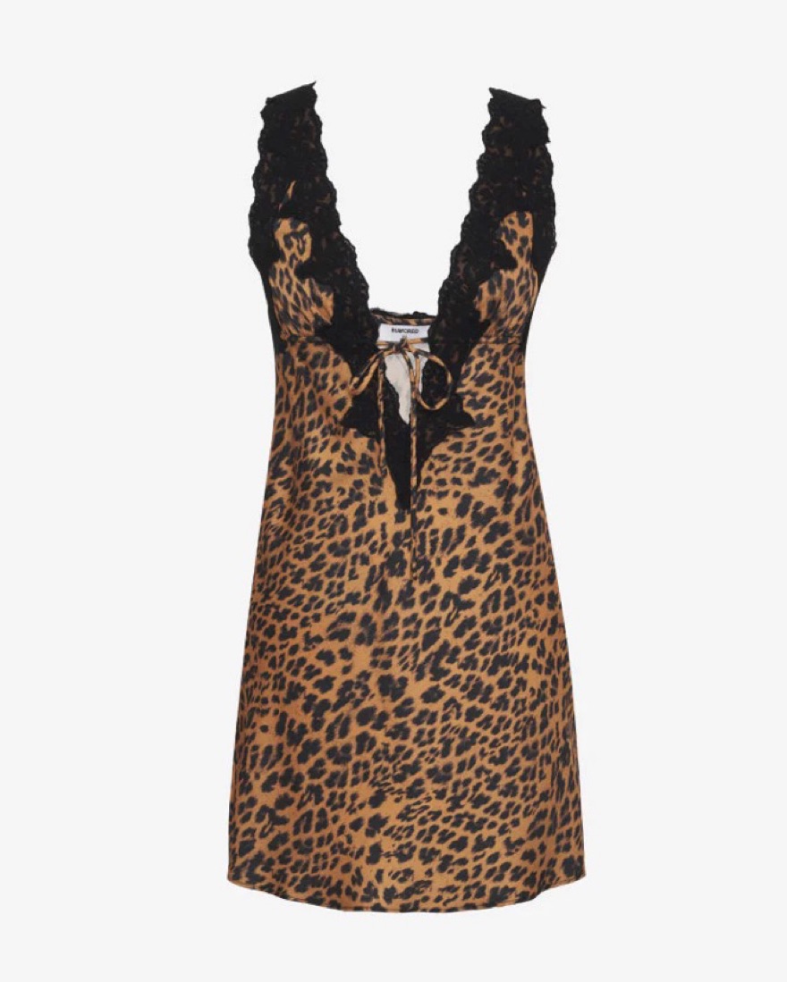 Rumored Venice Mini Dress-Leopard  - Image 4