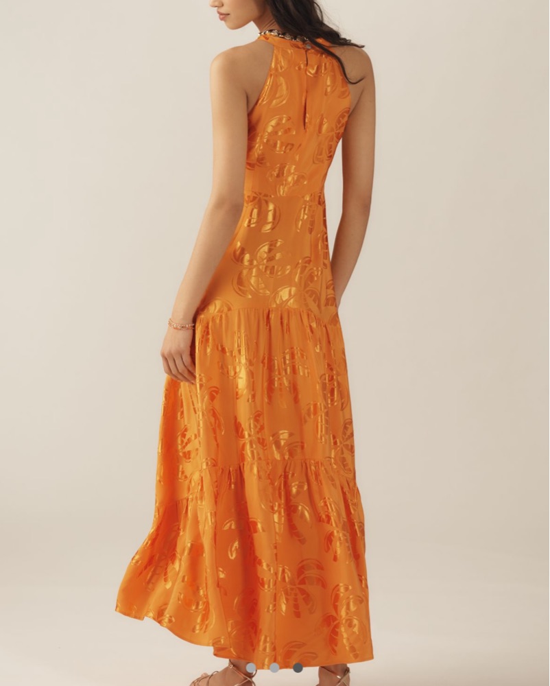 chinese dress ladies Farm Rio Women's Mango Macaws Maxi Dress
