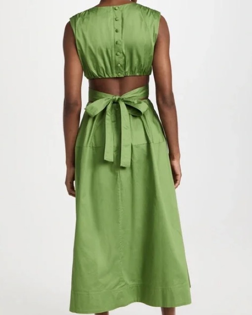 slim fit dress slacks Aje Breathless Frill Mini Dress Lime Green main image 1