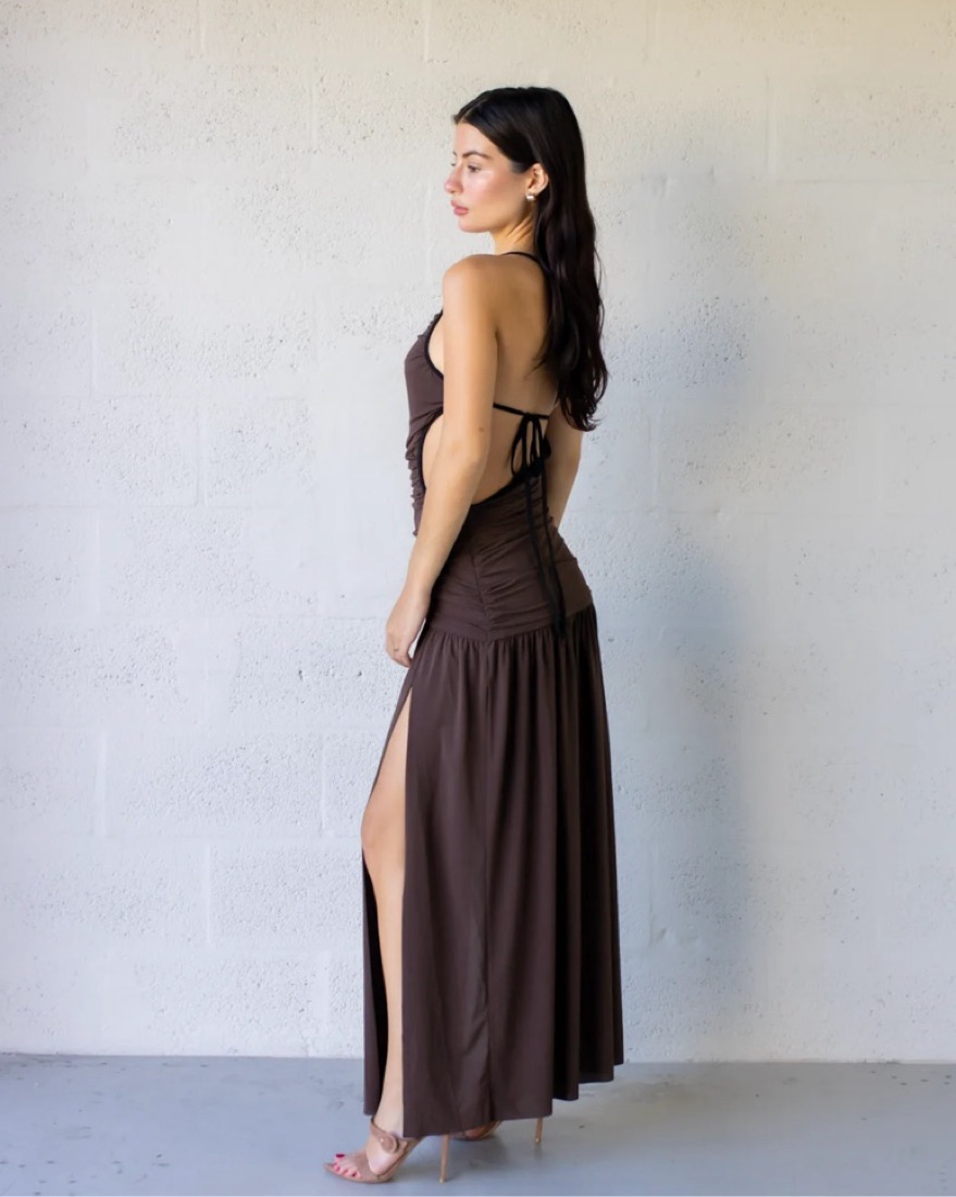 white christmas dresses Cedar City Maxi Dress in Ice Yellow main image 1