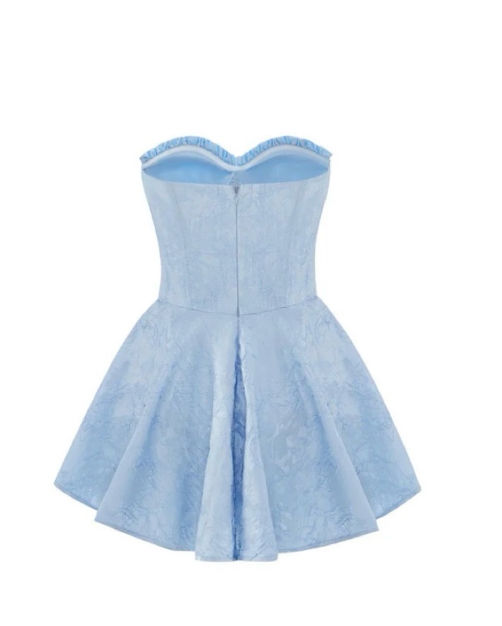 Nana Jacquline Dupe Blue Mini Romper - Image 3