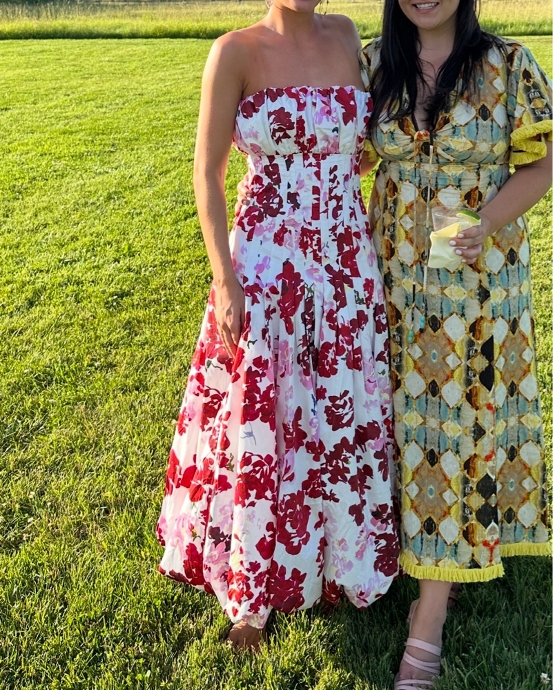 knee length dresses for ladies Exurbia Midi Skirt | Meadow Blooms main image 0