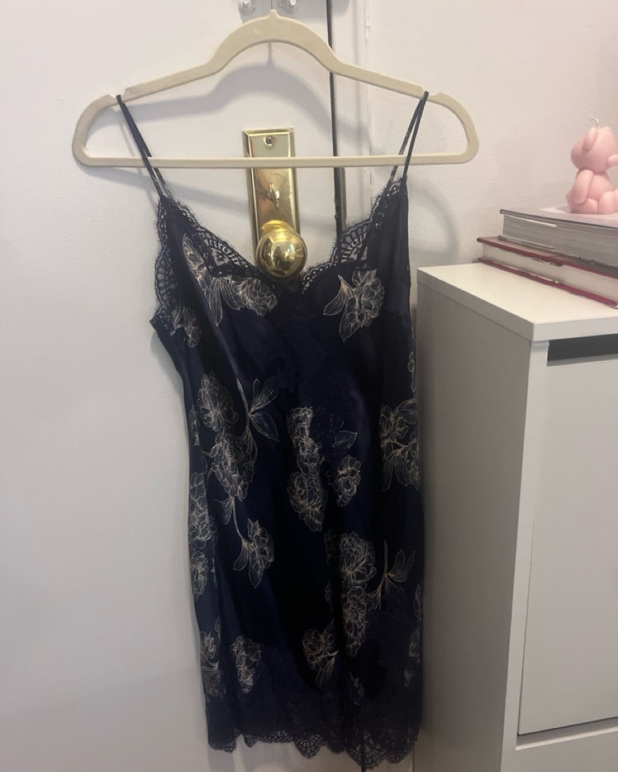 chinese dress ladies Aphrodyte Lace Maxi Dress Navy main image 1