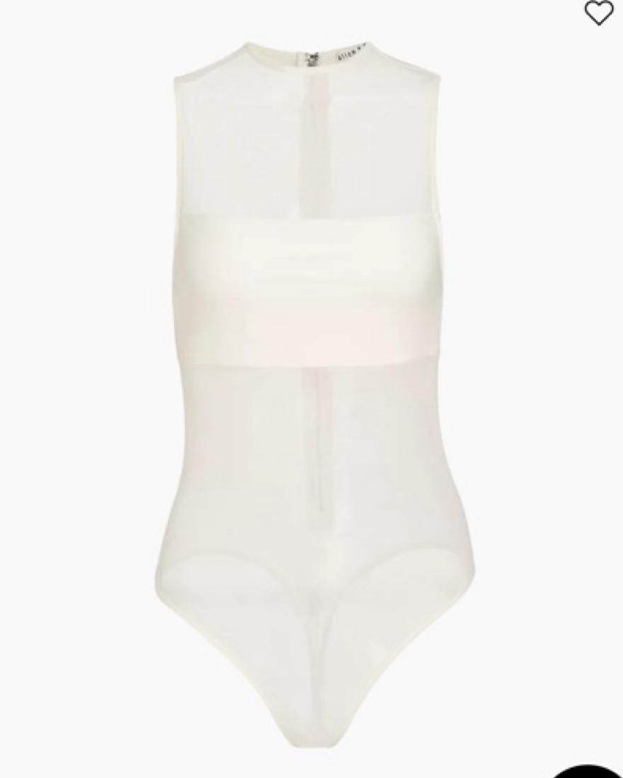 Alice & Olivia White Bodysuit - Image 1