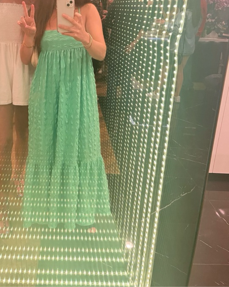 Zara Green Maxi Dress by Zara - Pickle