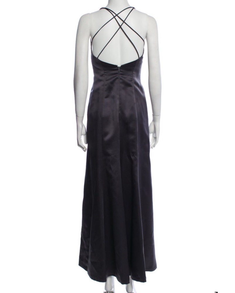 nicole miller black evening dress Nicole Miller Women's Plus Twist Knot Mini Dress Black / 2X main image 0