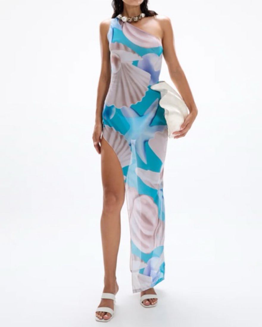 blue and white shell dress Rails - Murano Dress