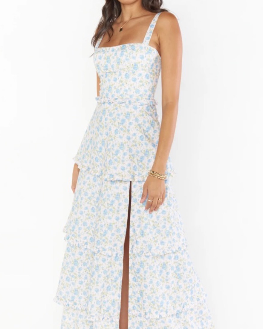 knee length dresses for ladies Lady Corset Dress, in Garden Romantic, Size: 3X | Show Me Your Mumu