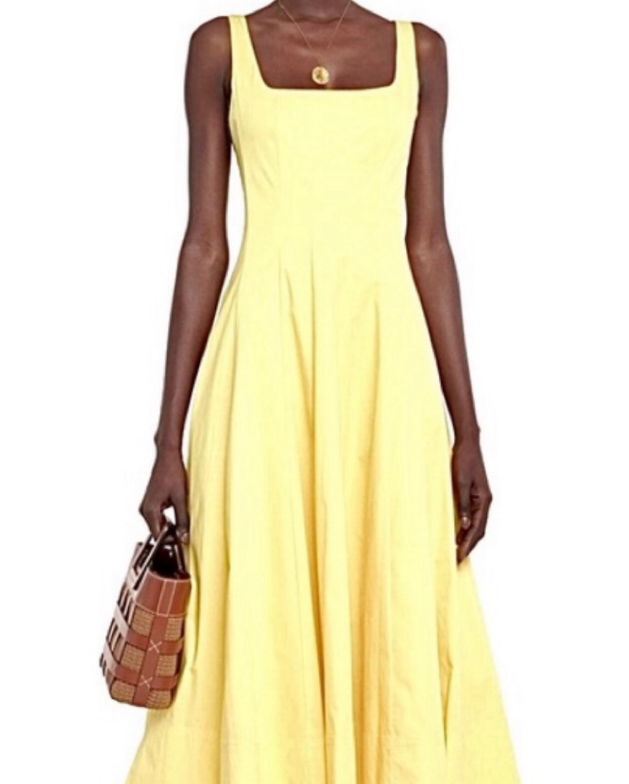 Staud Yellow Wells Dress by Staud - Pickle