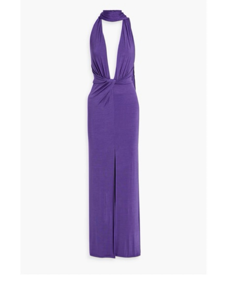 Alice & Olivia Resse Twist Draped Gown - Image 2