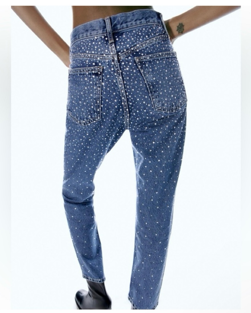 Zara Rhinestone Denim  - Image 3