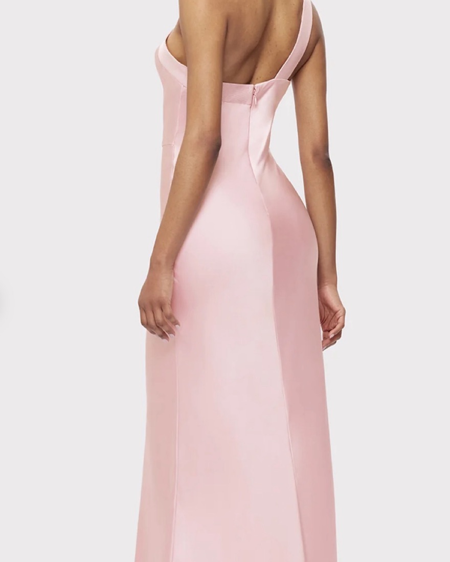 Herve Leger Gown In Baby Pink  - Image 2