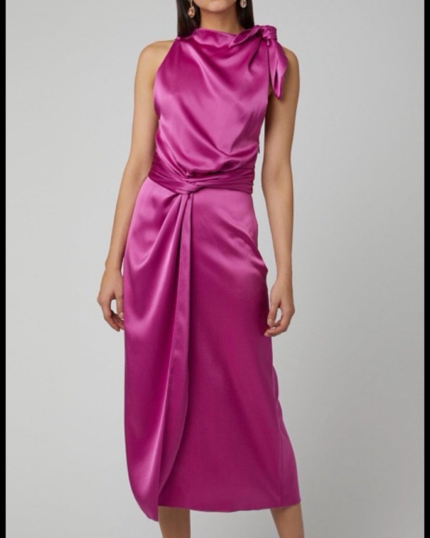Nanushka Kalila Hot Pink Dress M by Nanushka - Pickle