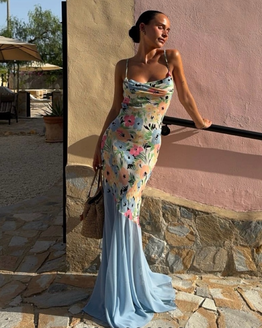 Rumored Santeria Maxi Dress by Rumored - Pickle