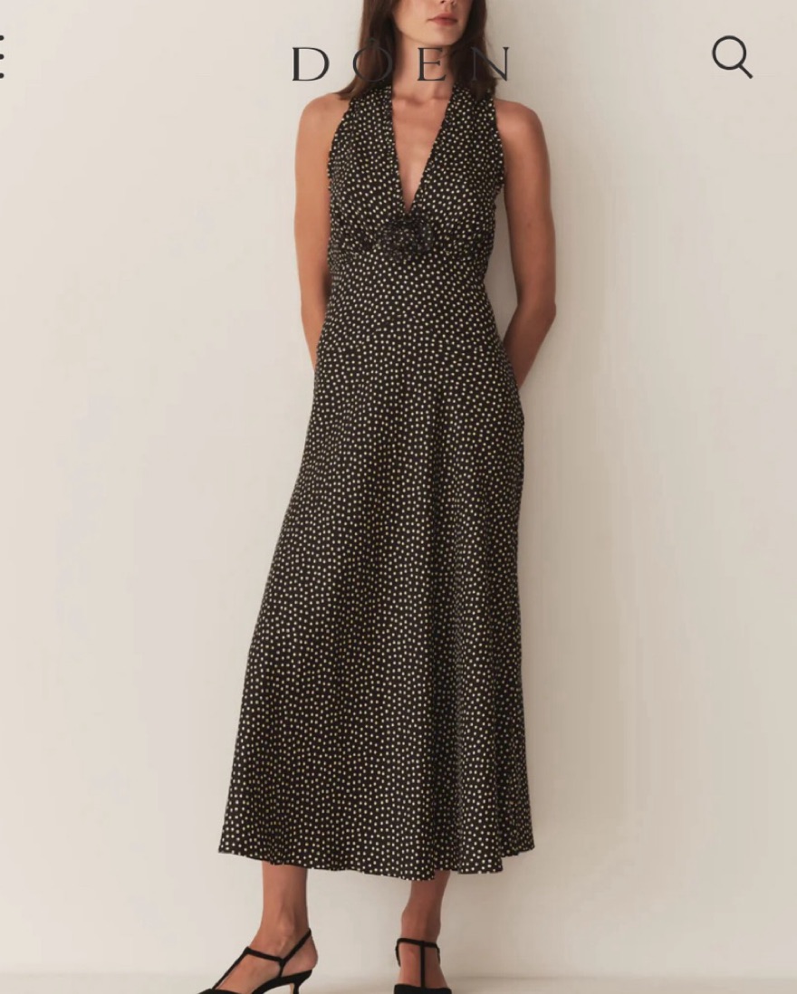 Doen Halter Midi Dress by Doen - Pickle