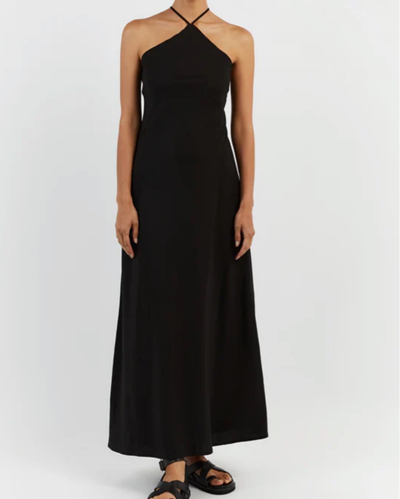 Dissh Elegant Black Halter Maxi Dress by Dissh - Pickle