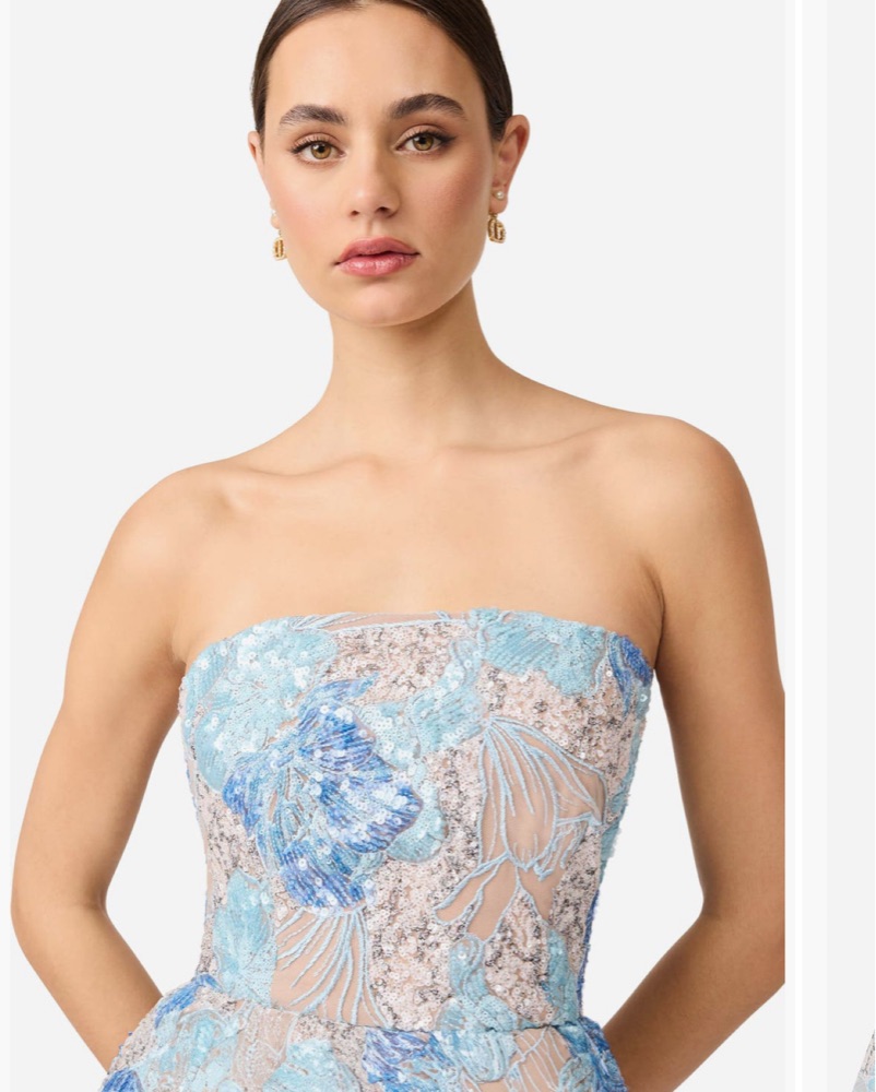 sachin and babi light blue dress Tropical A-Line Short Dress for Women  Vibrant Resort Look Xs